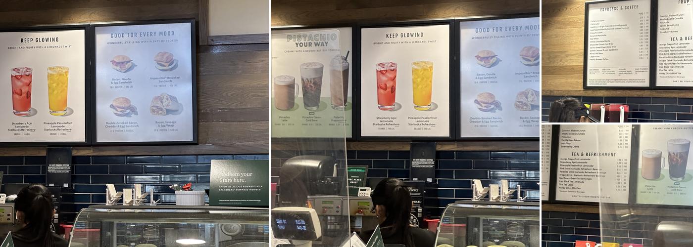Starbucks Coffee Company Menu