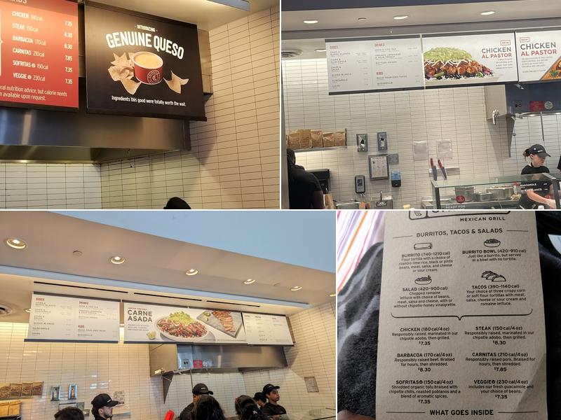 Chipotle Mexican Grill Menu