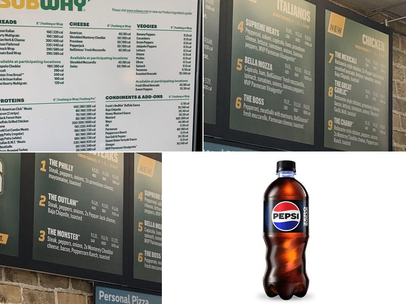 Subway Menu