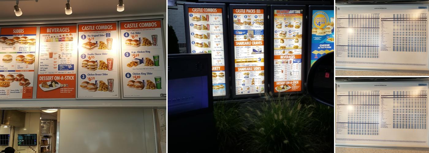 White Castle Menu