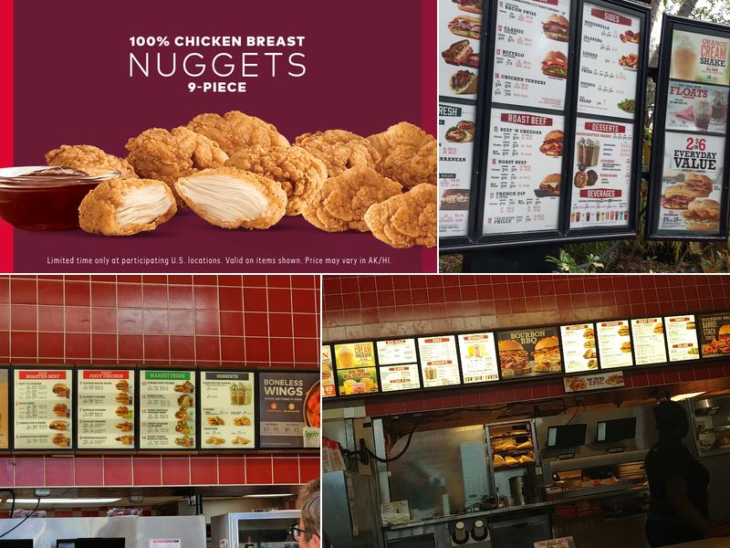 Arby's Menu