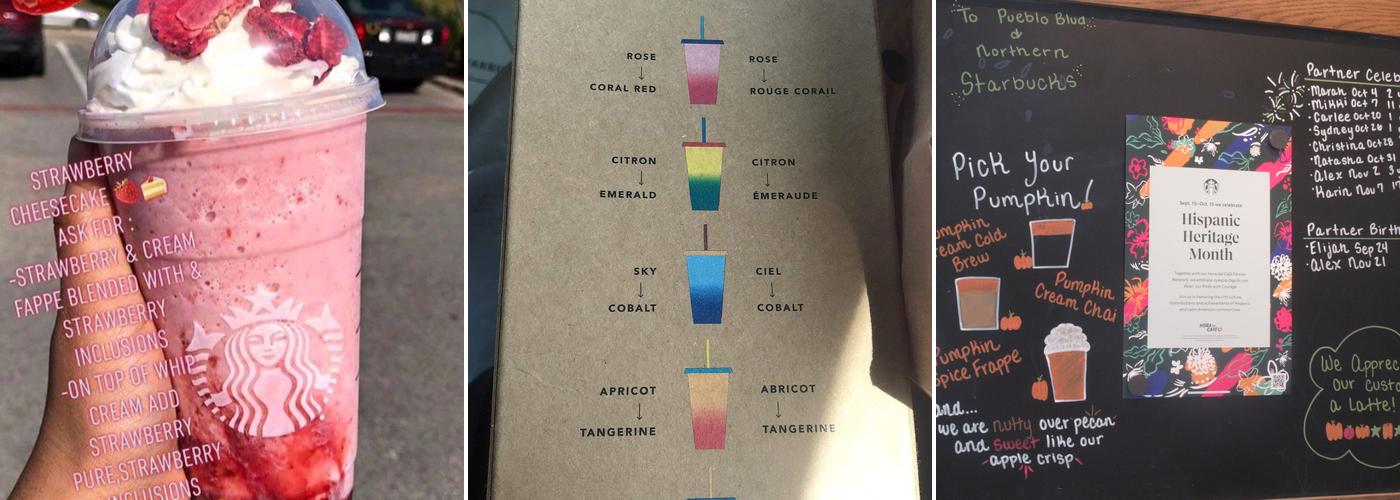 Starbucks Menu