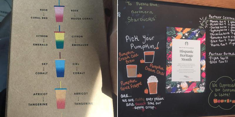 Starbucks Menu