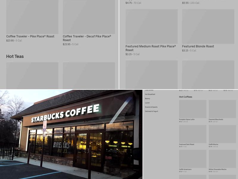 Starbucks Coffee Company Menu