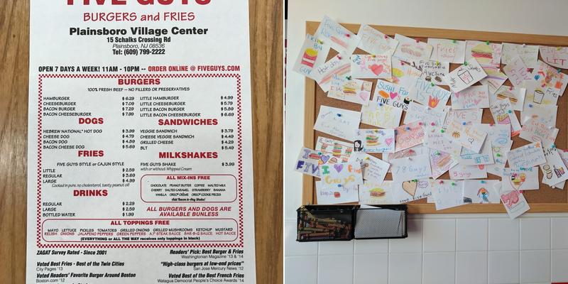 Five Guys Menu