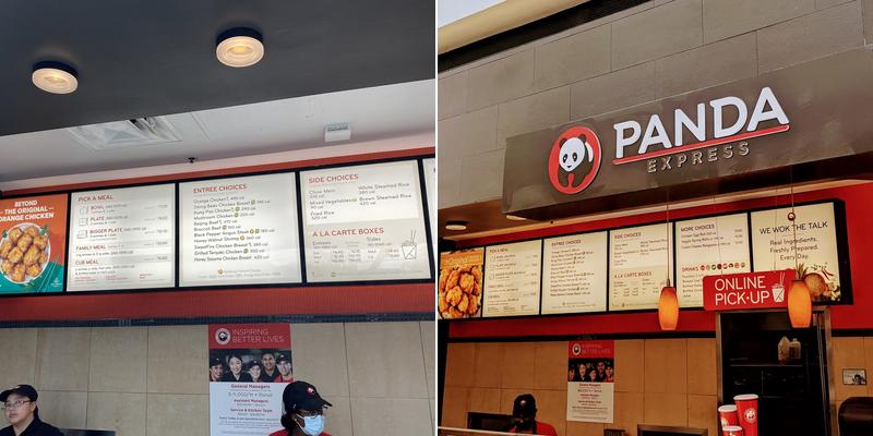Panda Express Menu