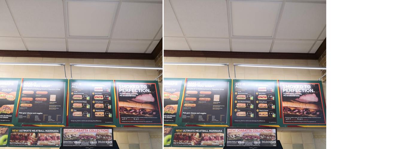 Subway Menu