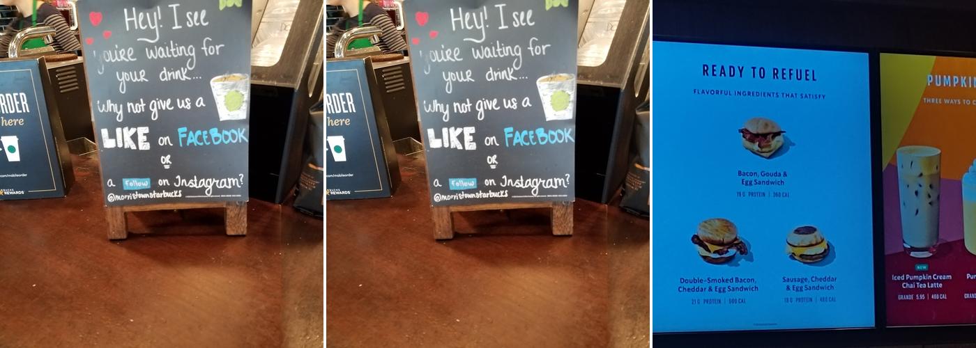 Starbucks Menu