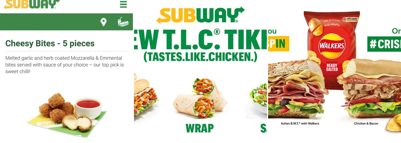 Subway Menu