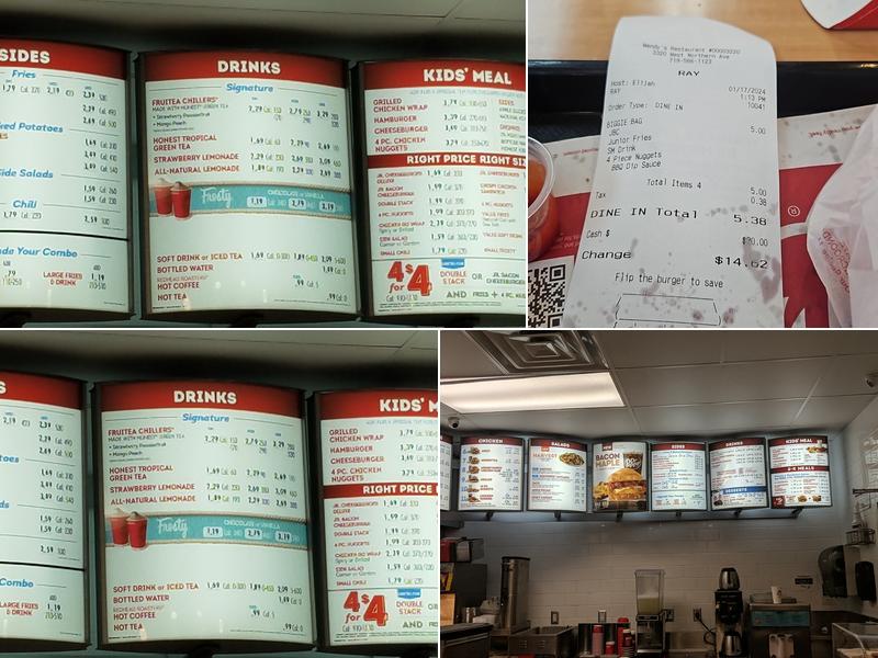 Wendy's Menu