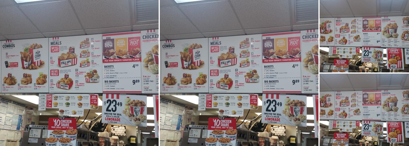 KFC Menu