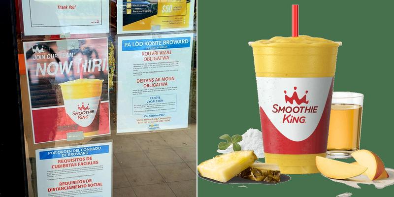 Smoothie King Menu