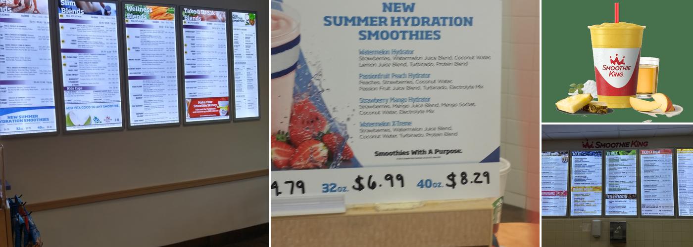 Smoothie King Menu