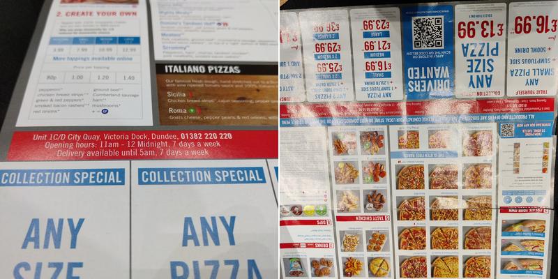 Domino's Pizza - Dundee - City Quay Menu