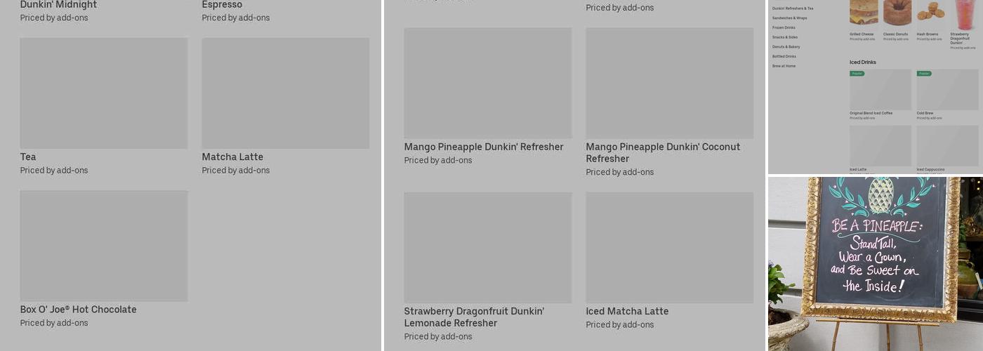 Dunkin' Menu
