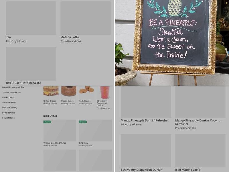 Dunkin' Menu