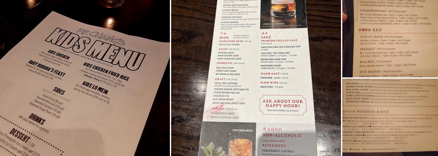 P.F. Chang's Menu
