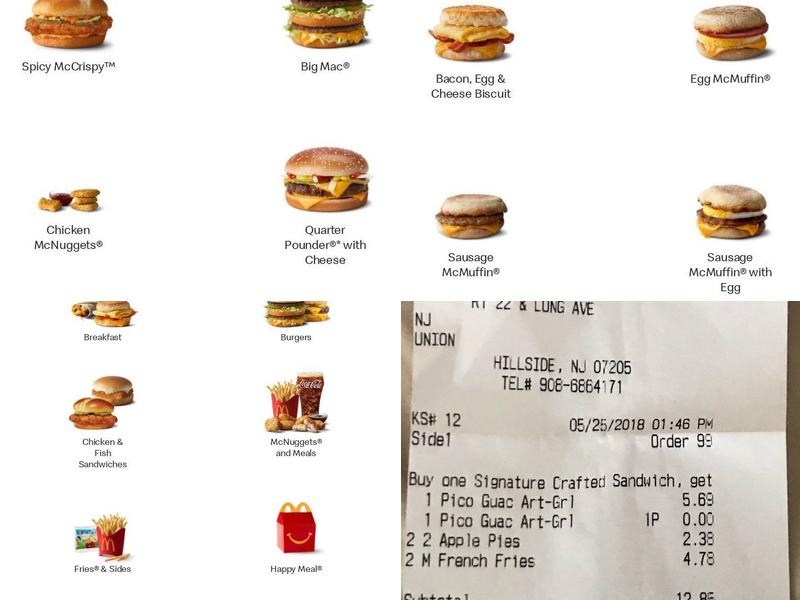 McDonald's Menu