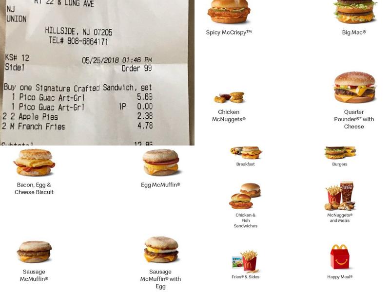 McDonald's Menu
