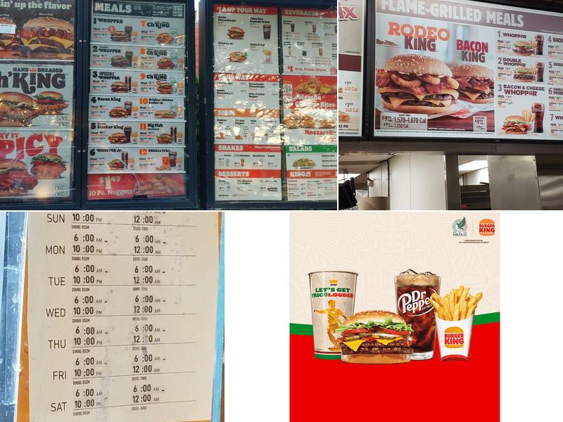 Burger King Menu