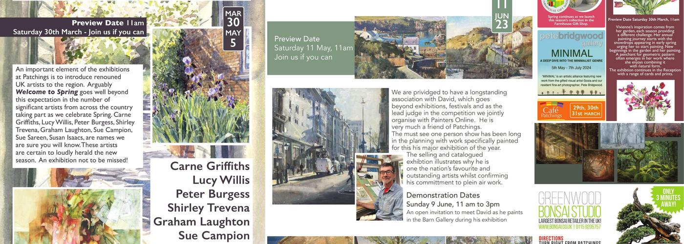 Patchings Art Centre Menu