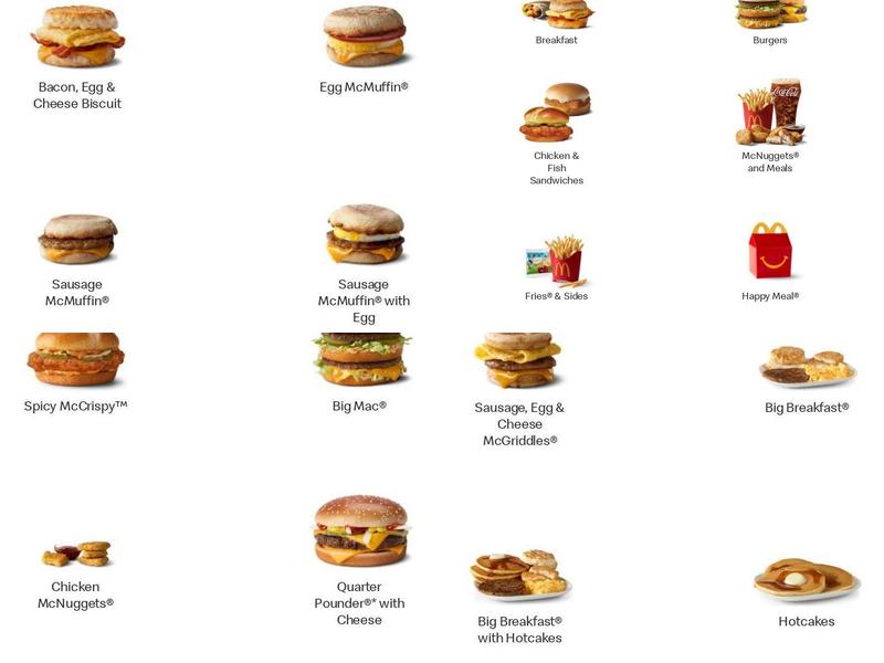 McDonald's Menu