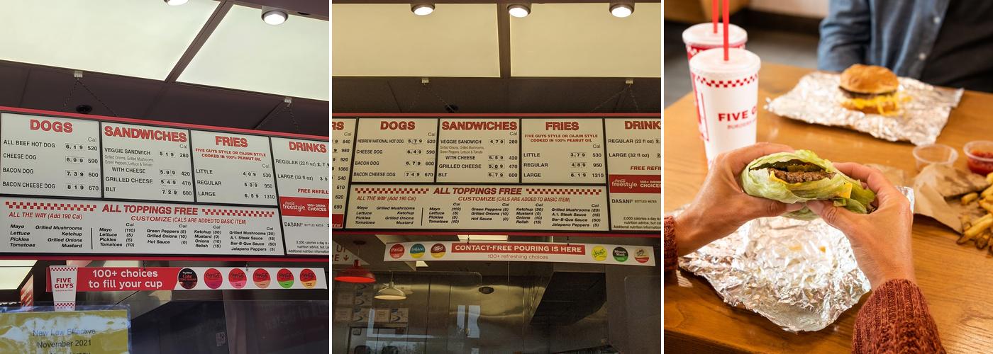 Five Guys Menu