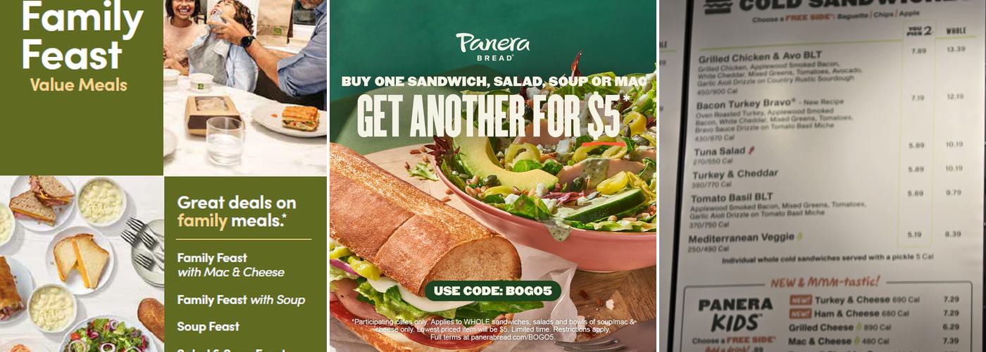 Panera Bread Menu