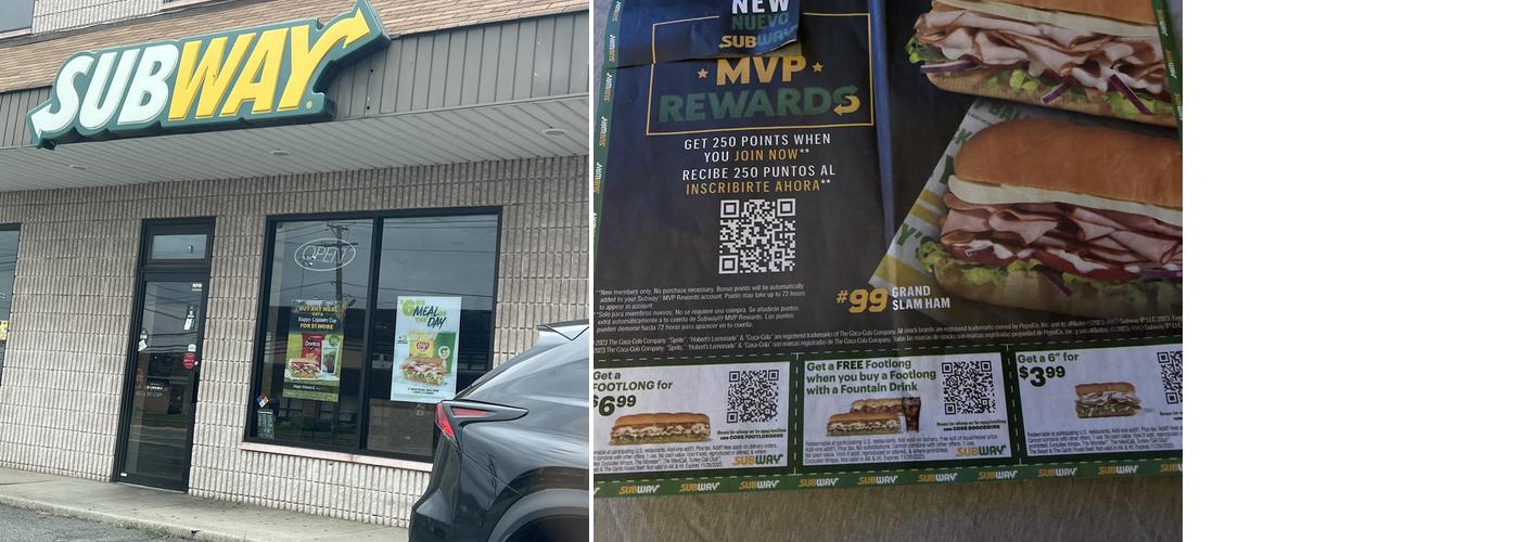 Subway Menu