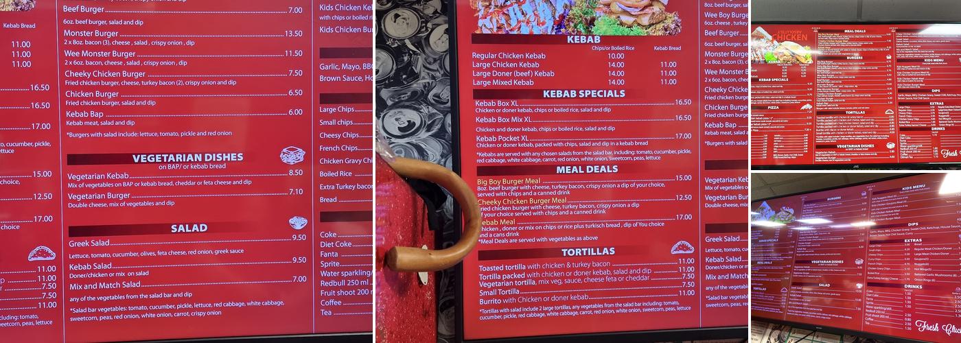 Absolutely Chicken Menu