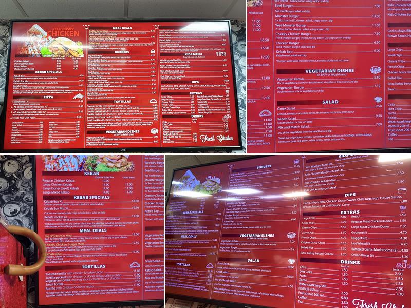 Absolutely Chicken Menu