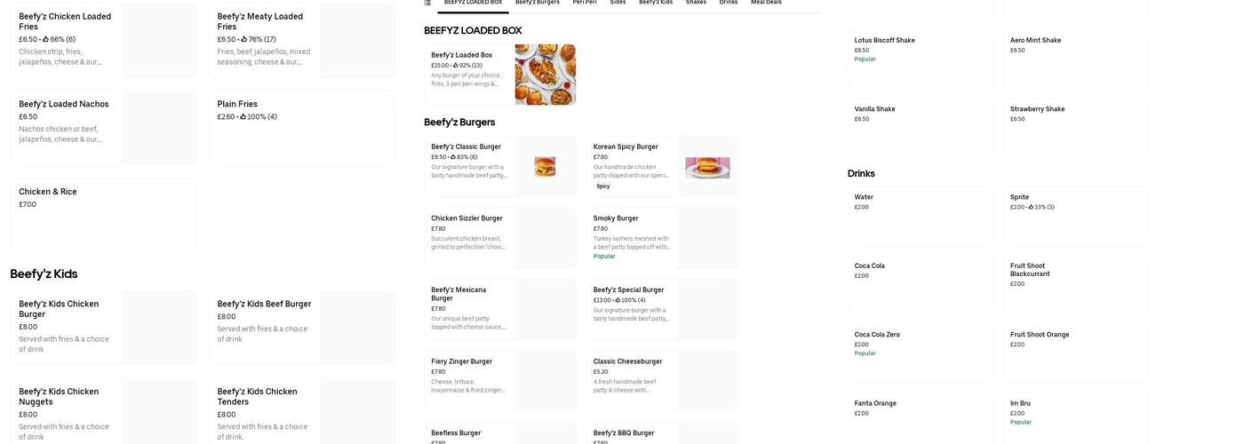 VALUE PIZZA Group Menu