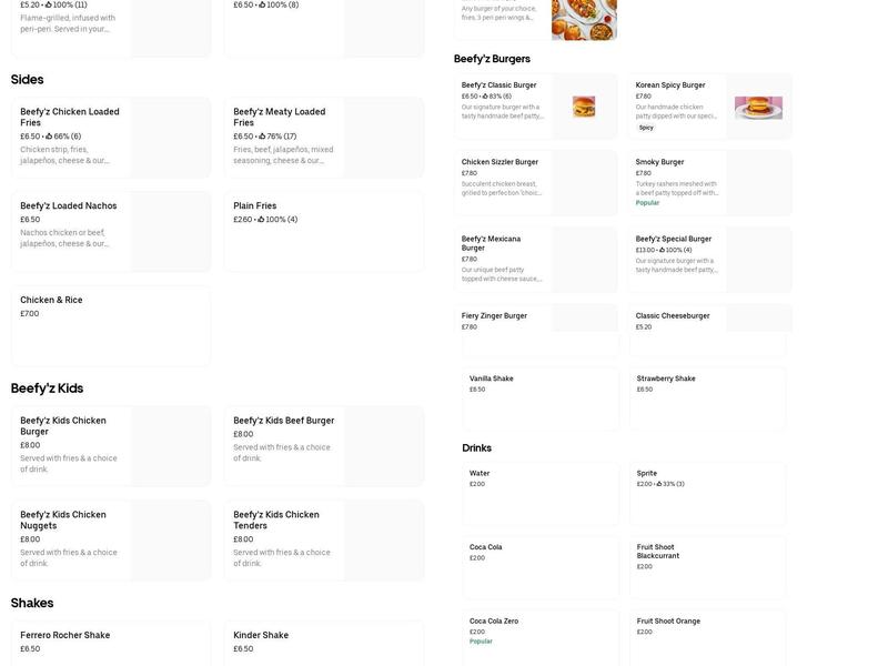 VALUE PIZZA Group Menu