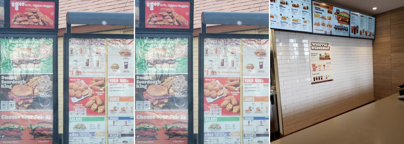 Burger King Menu