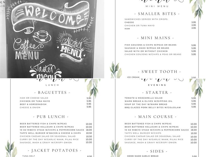 The Taffs Well Inn Menu