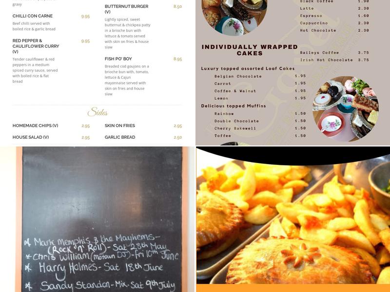 The Auctioneers Arms Menu