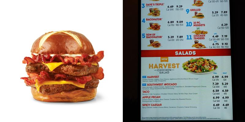 Wendy's Menu