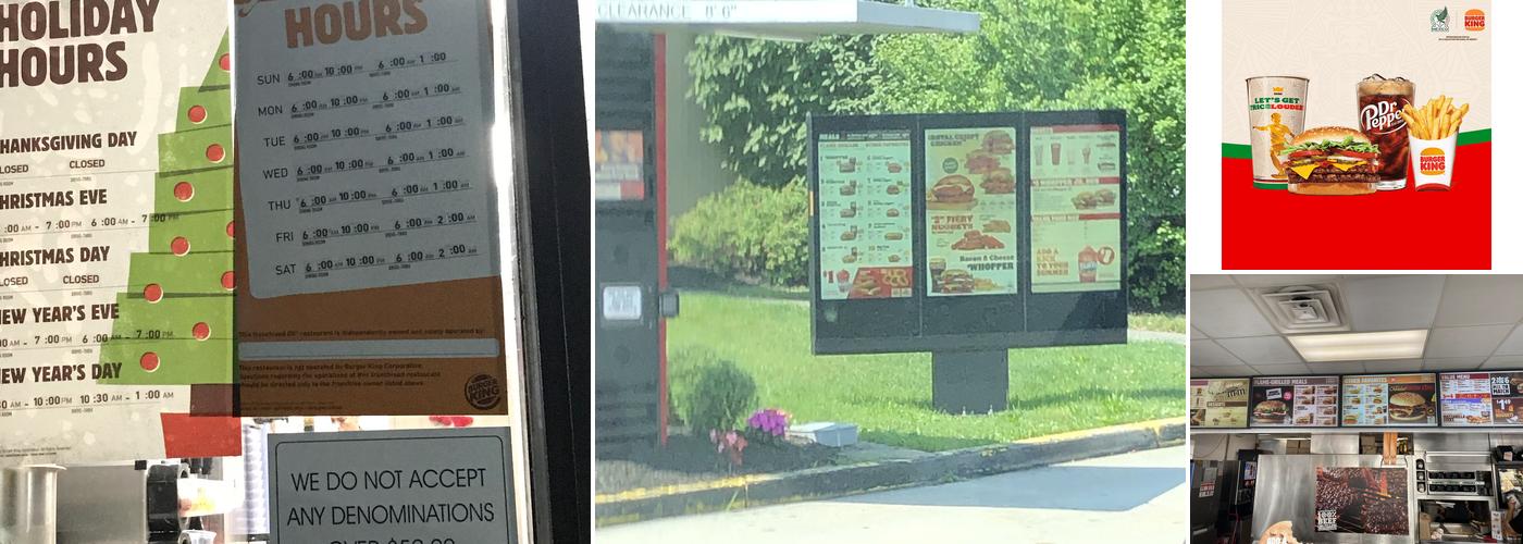 Burger King Menu