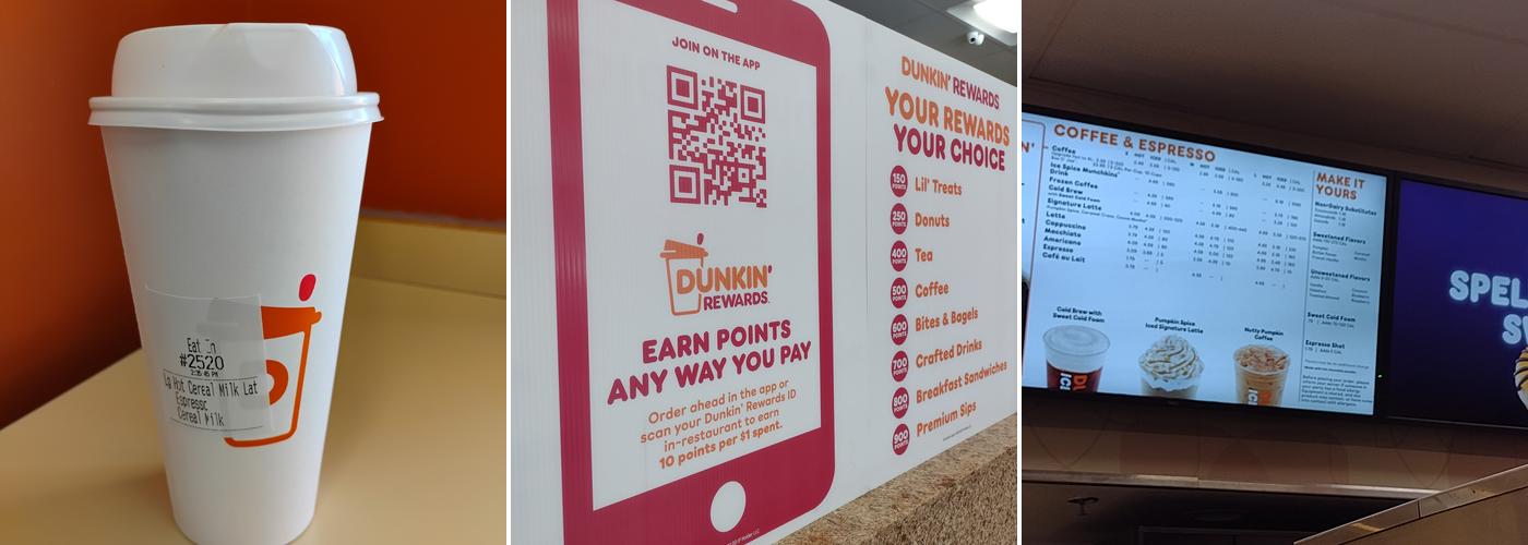 Dunkin' Menu
