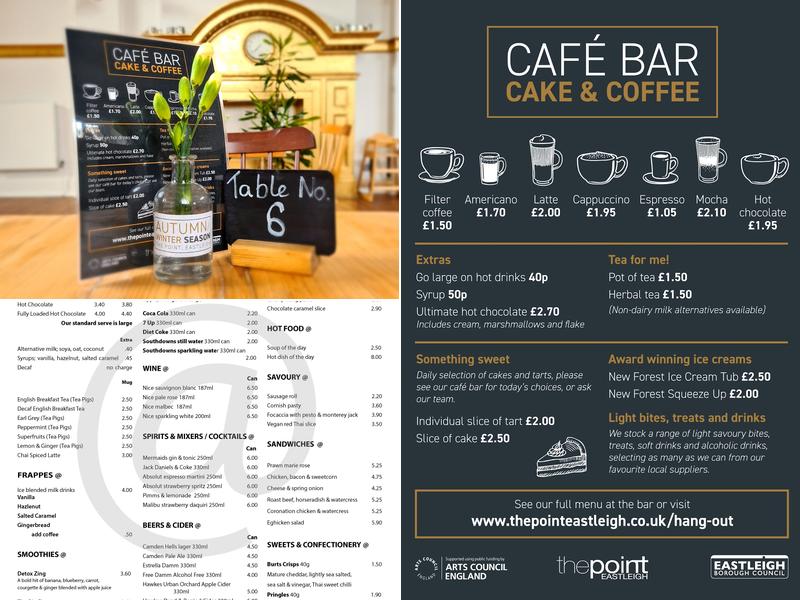 The Point Cafe Bar Menu
