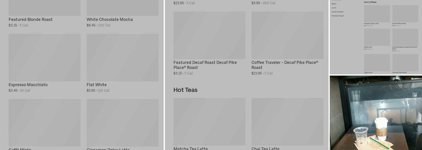 Starbucks Menu