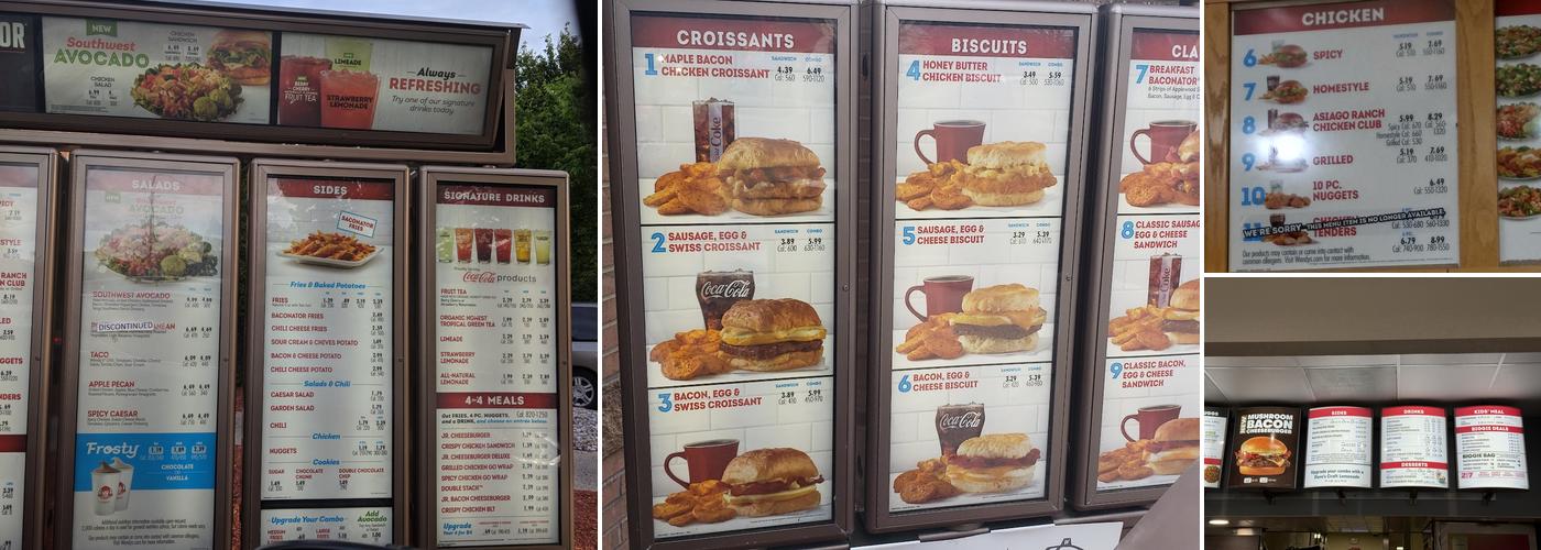 Wendy's Menu
