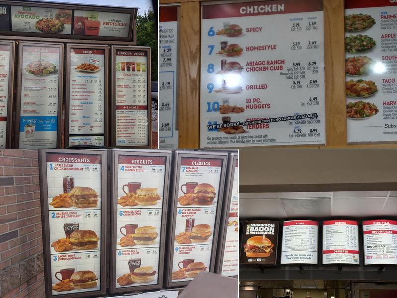 Wendy's Menu
