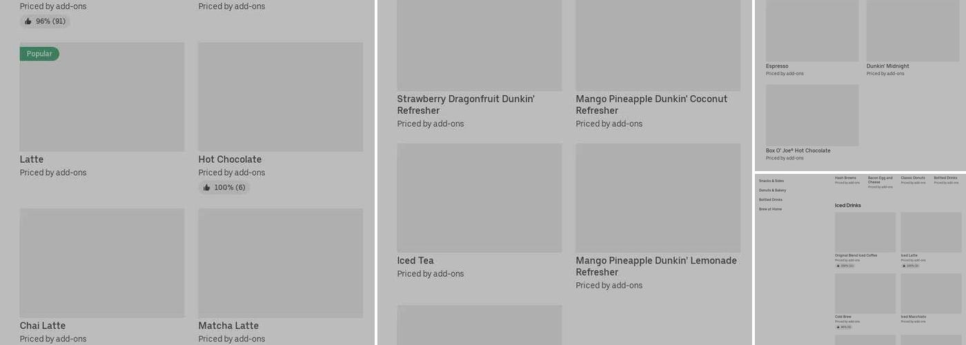Dunkin' Menu