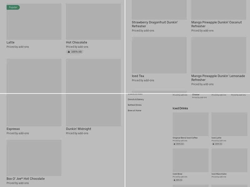 Dunkin' Menu
