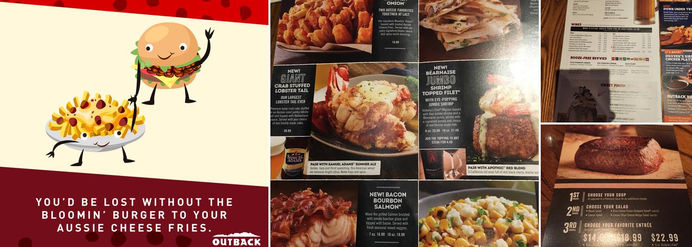 Outback Steakhouse Menu