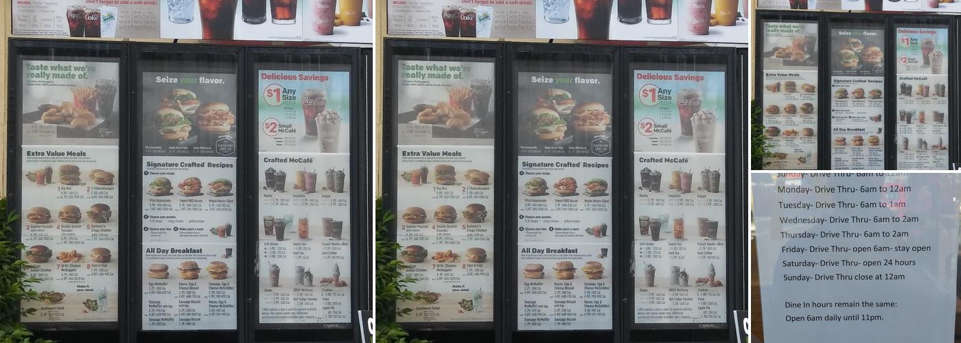 McDonald's Menu
