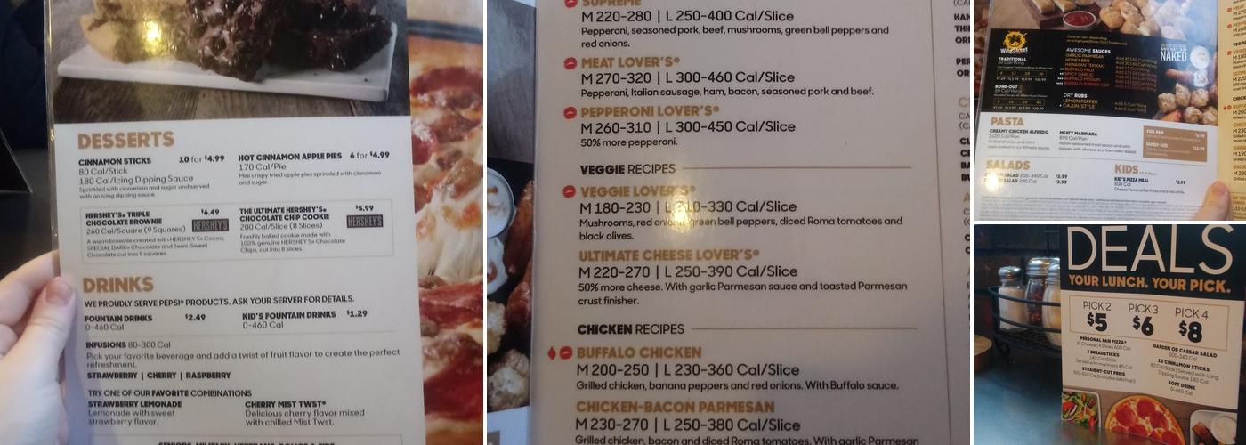 Pizza Hut Menu