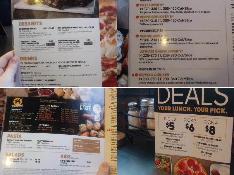 Pizza Hut Menu