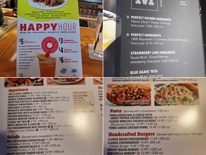 Applebee's Grill + Bar Menu